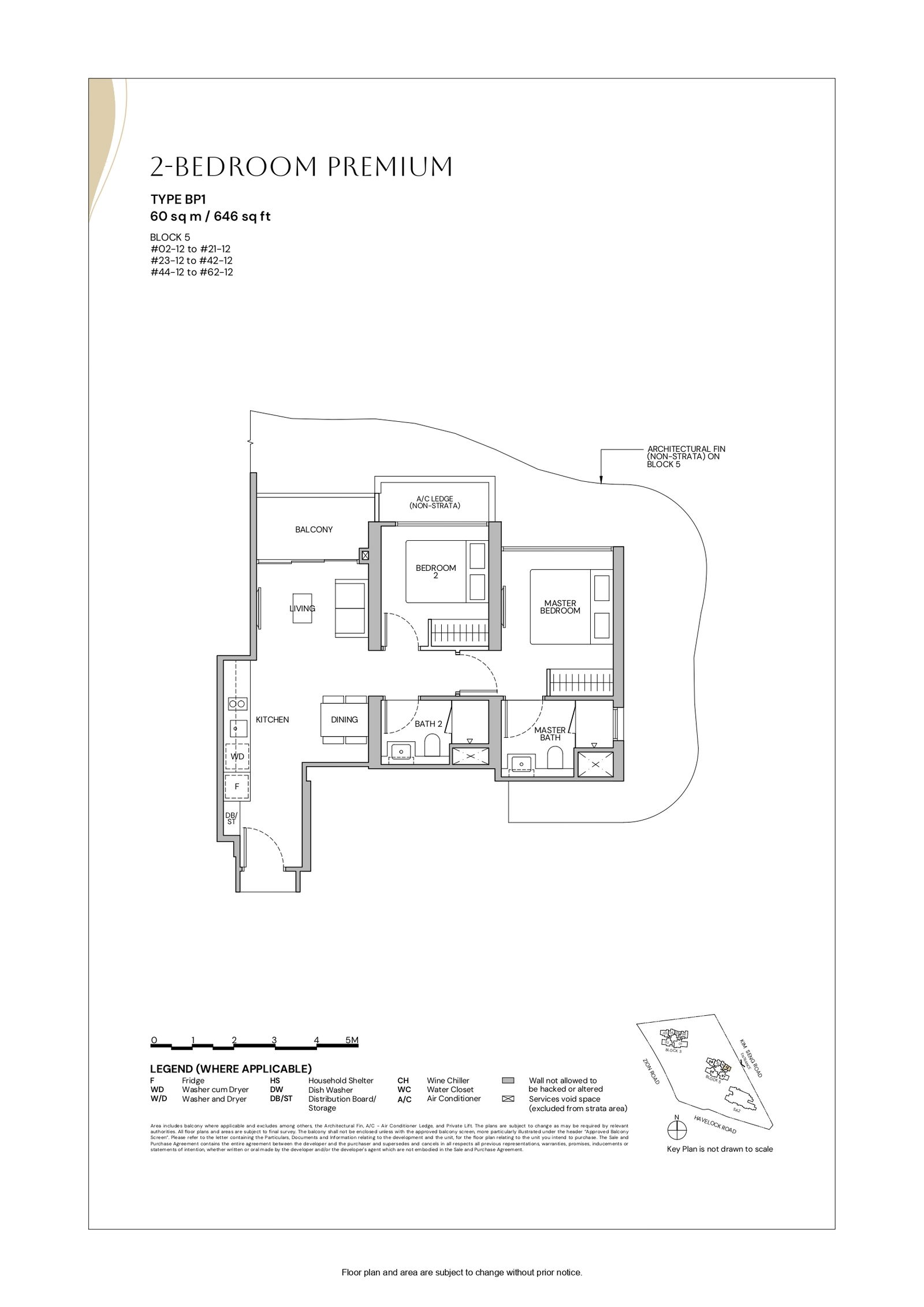 Zyon Grand 1 Bedroom Floor Plan 4