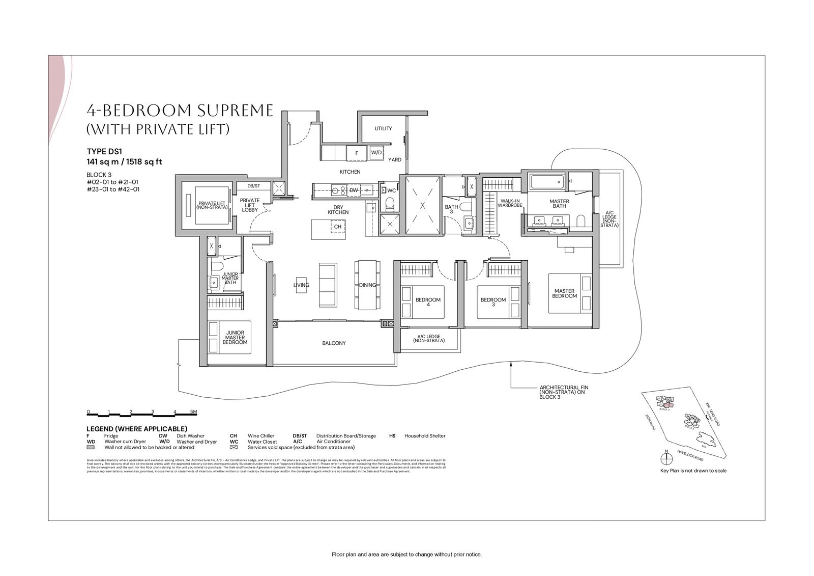 Zyon Grand 1 Bedroom Floor Plan 9