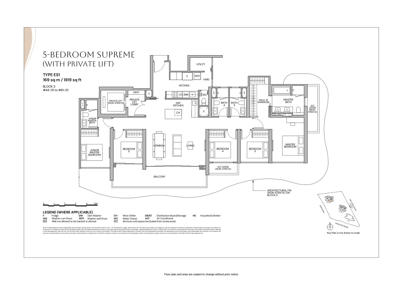 Zyon Grand 1 Bedroom Floor Plan 10
